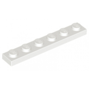 Plaat 1x6 White